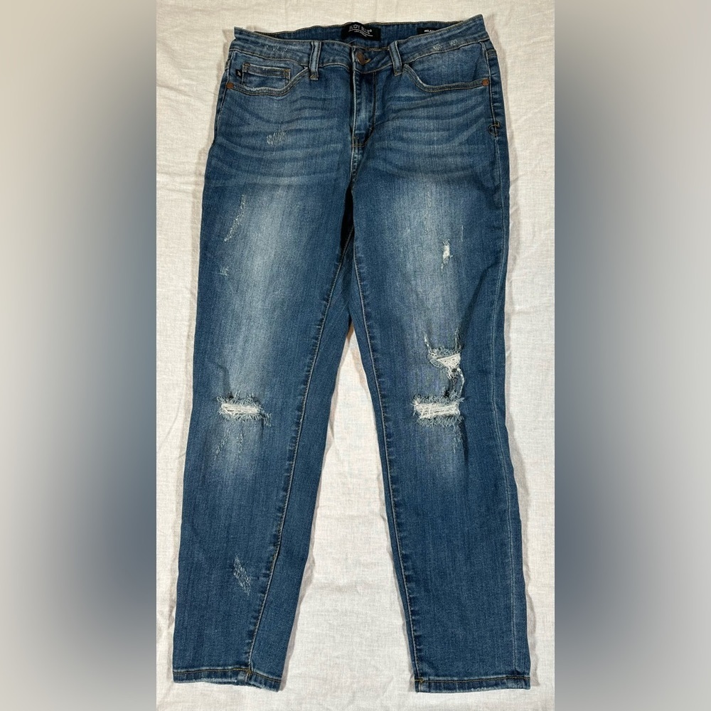 Judy Blue Relaxed Fit Distressed Stretch Skinny Jeans 28x25.5 (Tag 31)